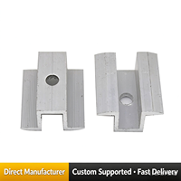 Support photovoltaïque épaissi à double trou, pince de fixation moyenne pression pour module PV, accessoire de fixation de panneau PV