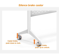 Fabricant chinois de tables de conférence pliantes modernes en métal, bureau mobile pour école