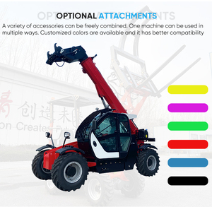 ספק סין tr730 telhandler 3 טון מלקופית מלגזה 4wd 7m גובה להרים עם מצורף מערכת קופלר מהיר - Product Image 5