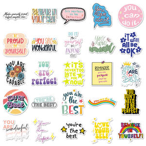 สติกเกอร์กราฟฟิตีสร้างแรงบันดาลใจ 50 ชิ้น ลายข้อความ<span class=keywords><strong>ภาษา</strong></span>อังกฤษแบบส่วนตัว ลายดาว ตกแต่งเคสโทร<span class=keywords><strong>ศัพท์</strong></span> - Product Image 4