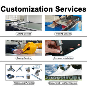 Bâche en PVC bleu Baché Trapal 680G bâche imperméable écologique avec motif tissé Ripstop bâche en PVC couverture de natation - Product Image 3