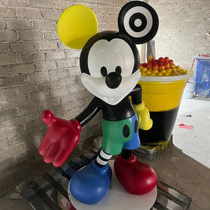 Decoración del Hogar personalizado <span class=keywords><strong>Mickey</strong></span> escultura tamaño real fibra de vidrio Mickeys <span class=keywords><strong>Mouse</strong></span> estatuas pintura <span class=keywords><strong>Mickey</strong></span> escultura - Product Image 5
