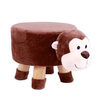 Chaise pour enfant en forme d'animal mignon, tabouret en bois, pouf, repose-pieds pour bébé, salon