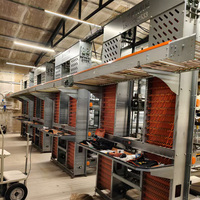 Équipement d'élevage avicole entièrement automatique de type H, état neuf, cages à batterie de qualité A pour poules pondeuses