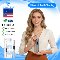 CURVY MOON - Limpiador Dental Ultrasónico para Blanquear los Dientes, Eliminador de Sarro, Removedor Inteligente de Cálculos Dentales y Placa