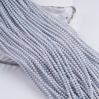 Perles d'eau douce naturelles de forme ronde Akoya 4-4,5 mm pour la fabrication de bijoux
