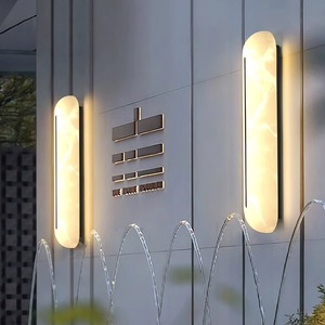 Outdoor Wall Lamp Long Strip Led Warm <b>Light</b> Waterproof Modern Minimalist For Villa Courtyard Entrance - Product Image 1