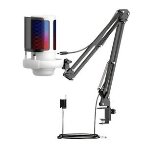 Gaming Setup <b>Accessories</b> Condenser Wired Microphone for Video Recording and PC Gaming Compatible with Smartphones - Product Image 4