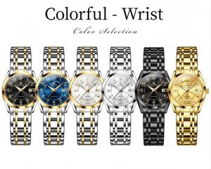 Olevs 3666 da donna <span class=keywords><strong>orologio</strong></span> al quarzo doppio calendario impermeabile signore luminoso mani orologi da polso eleganti di lusso orologi da donna - Product Image 6