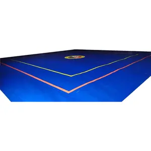The hot selling used wrestling mats cover for sale PVC leather cover wrestling