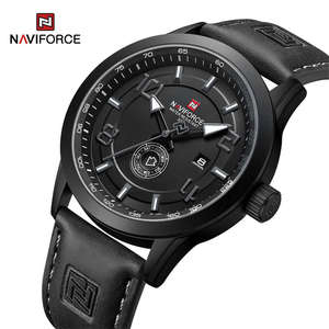 นาฬิกาข้อมือ Naviforce 9229 NF9229 รุ่นใหม่สำหรับผู้ชาย ดีไซน์หรูหรา เรืองแสง แฟชั่น โครโนกราฟ ควอตซ์ กันน้ำ สายหนัง เหมาะสำหรับธุรกิจ - Product Image 1