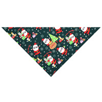 Bandana pour animaux de compagnie imprimé Noël Père Noël Renne Bonhomme de neige, Foulard triangulaire pour chien, Costume de fête, Vêtements pour animaux de compagnie pour chiens et chats de petite et moyenne taille