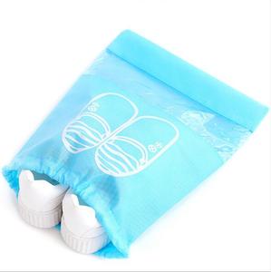 Sac à chaussures promotionnel personnalisé en non-tissé, imperméable, avec cordon de serrage, directement de l'usine - Product Image 1