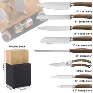 Vente en gros de <span class=keywords><strong>Couteaux</strong></span> de Cuisine kuchenmesser Set de <span class=keywords><strong>couteaux</strong></span> de chef en bois allemand japonais <span class=keywords><strong>Couteaux</strong></span> de cuisine Set de <span class=keywords><strong>couteaux</strong></span> de cuisine en acier inoxydable - Product Image 3