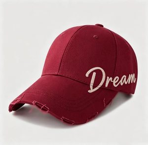 หมวกเบสบอลปักลายเมฆแนววินเทจหมวกแบบมีปีกสีดำใส่สบาย - Product Image 3