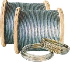 Cable <span class=keywords><strong>de</strong></span> Mensajero <span class=keywords><strong>Galvanizado</strong></span> por Inmersió<span class=keywords><strong>n</strong></span> en Caliente para Instalació<span class=keywords><strong>n</strong></span> Aérea, 5/<span class=keywords><strong>16</strong></span>\", 1x7, Alta Resistencia - Product Image 6