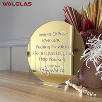 Self-adhesive Magnifying Mirror Sheet One-way Two-way Mirror Glass Sheet Double Sided Acrylic Mirror Sheet