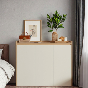 ตู้เก็บรองเท้าแบบติดตั้งบนผนังสำหรับห้องโถงตู้ยืนพื้นไม้จริงในบ้าน - Product Image 5