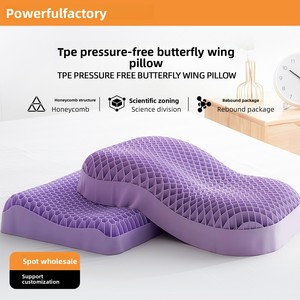 Almohada Transfronteriza de Pectina TPE con Diseño de Alas, Transpirable, Sin Presión, Ideal para el Cuello, Ayuda al Sueño, Estructura de Panal - Product Image 5