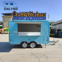 Onlywe Mobile Imbisswagen Perfekt für Snacks, Burger, Hotdogs, Straßenverkauf und Veranstaltungen Voll Ausgestattet Versand Möglich