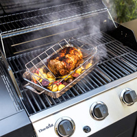 Home Kichen Plateau de cuisson professionnel Ustensiles de cuisson en carbone antiadhésif Rôtissoire à dinde Plateau de cuisson rectangulaire avec grille à rôtir