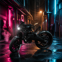 Moto électrique à moteur central 7500W, vitesse maximale 130 km/h, vélo de course électrique silencieux, transmission par courroie, frein à disque hydraulique, vélo électrique sportif