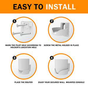 Soporte de Pared de Plástico ABS Blanco Bangcheer para TP-Link <span class=keywords><strong>Deco</strong></span> X10/X15/X20/X60/X50/X55 <span class=keywords><strong>WiFi</strong></span> 6 <span class=keywords><strong>Mesh</strong></span>, Organizador de Cables, 1 Unidad - Product Image 4