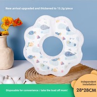 Bavoirs jetables en coton Mu Chun pour bébés, anti-régurgitation, nouveau-nés, avec tour de cou à 360 degrés, motif dessin animé, vente en gros