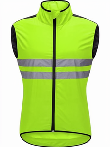 Reflective Breathable Sleeveless Cycling Vest for Adults Unisex High Visibility Safety <b>Gilet</b> <b>Lightweight</b> Windproof - Product Image 1