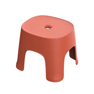 Enfants tabouret belle couleur design maison meubles bain toilette empilable enfants assis rond en plastique tabouret