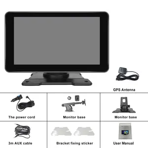ZmecarOEMファクトリー9インチポータブルカーラジオスマートカースクリーンAndroid自動GPS WIFI BTポータブルカープレイスクリーン