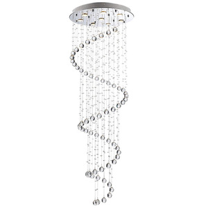 Plafonnier <span class=keywords><strong>LED</strong></span> en <span class=keywords><strong>spirale</strong></span> de cristal post-moderne, luxueux, pour escalier, Villa, hôtel, appartement - Product Image 5