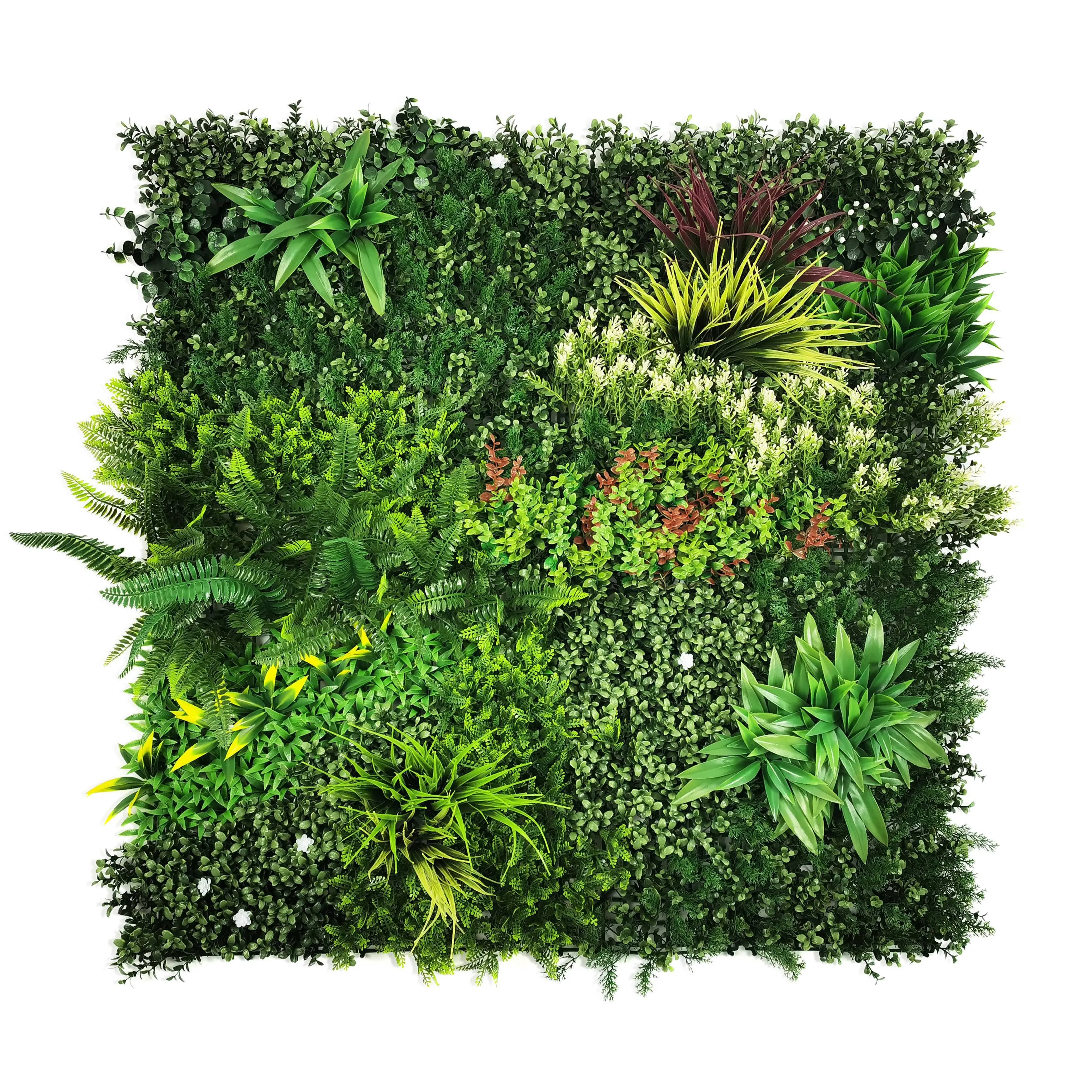 High Quality Various Color Meadow Wall Hanging Decorative Plant Artificial Vertical Garden