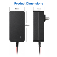 Cargador de Batería de Plomo-Ácido de 6V 1A para Coche de Juguete para Niños, Enchufe Rojo Personalizado para Vehículo Eléctrico, Pieza de Repuesto, Seguridad Estable, Fabricación OEM