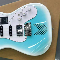 Gitar Elektrik Pintar GALYDA untuk Pemula 6 Senar Konstruksi Kayu Leher Maple dengan Pickup S-S-H Efek Suara Terintegrasi