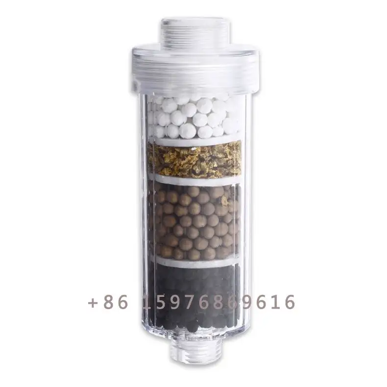 Activated Carbon Removing Chlorine Universal Ionic Water Filtering KDF Multi Stages Shower Filter