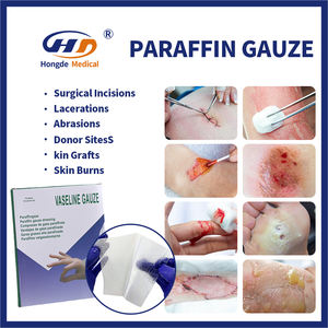 Стерильная марлевая повязка для ожогов и кожных РАН, 10x10 см, 0.5% хлоргексидина ацетата, парафиновая марлевая повязка, 10 х10 см - Product Image 3