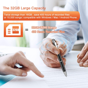 Bolígrafo portátil personalizado Aomago, tipo de grabación, reproductor de música MP3, bolígrafo grabador de voz Digital de Audio Vos - Product Image 6