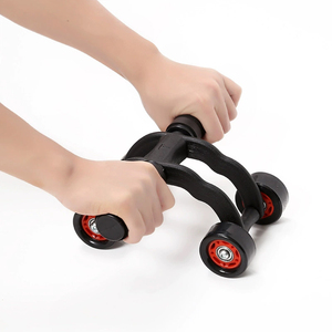 Venta al por mayor AB Rueda de culturismo Gimnasio en casa Fitness ABS Entrenamiento Muscular Equipo de entrenamiento Kit de rodillos con rodillera - Product Image 6