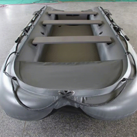 Yacht de sport gonflable personnalisé et étanche avec sièges rembourrés en EVA et canoë de randonnée aquatique pour la pêche en eaux vives