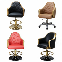 Chaise de bar en cuir pour casino, bar à domicile, hôtel, pivotante à 360 degrés, avec retour automatique, levage automatique, BIFMAX5.1, vérin à gaz, durable, usage commercial