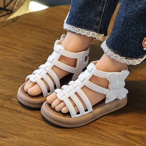 Girls' Roman Sandals 2026 Spring Summer New Korean Style Fashion Little Girl Children's Ankle Bootie <strong>Velcro</strong> Closure <strong>Shoes</strong> - Product Image 5