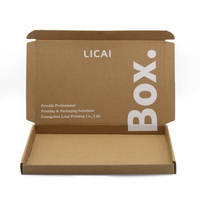 Boîte d'emballage personnalisée en carton mince pour colis postaux et livraisons, avec logo sur mesure