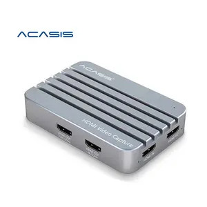 Acasis New Design hd 1080p/4K 60fps Double Loop Out for Laptops Live Streaming Capture Video Card