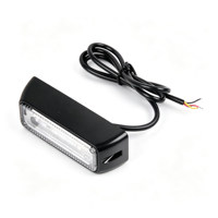 Feux de signalisation d'urgence à LED 4W, 8 modes stroboscopiques, montage latéral, boîtier en alliage d'aluminium, multicolores, clignotants, pour tout-terrain