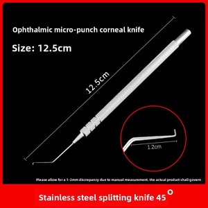 Gancho de Posicionamento de Lentes para Facoemulsificação Manual, Bisturi Fino de Nucleotomia em Aço Inoxidável/Liga de Titânio para Cirurgia Oftalmológica - Product Image 5