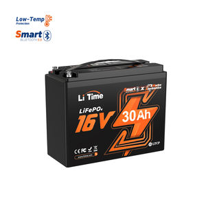 LiTime <span class=keywords><strong>16V</strong></span> 30Ah Kayak Fish Finder Bluetooth Pesca Electrónica EE. UU./UE/AU/JP/CA Stock Paquete de batería de iones de litio de ciclo profundo - Product Image 1