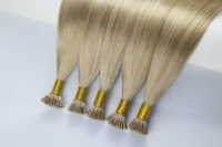 Extensions de cheveux naturels Remy 100% vierges à cuticules intactes, pointes plates I V U Y, double épaisseur, kératine, extensions de cheveux humains européens à pointe I
