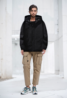 Veste de randonnée imperméable de conception personnalisée OEM Veste d'extérieur coupe-vent d'hiver unisexe à capuche avec impression personnalisée Softshell et logo pour hommes