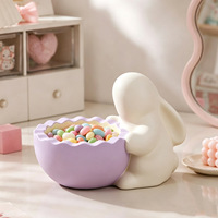 Cetakan Silikon Kelinci Paskah 3D, Tempat Telur, Wadah, Cetakan Resin untuk Lilin, Resin Epoksi, Dekorasi Rumah, Kerajinan